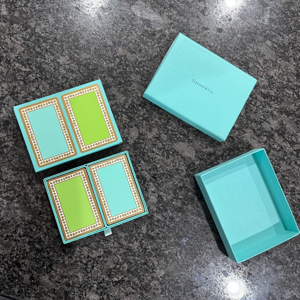 Tiffany & Co. Playing Card Set in Blue and Green